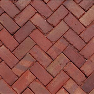Pavers 114 clay crimson