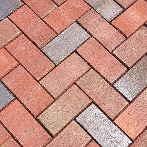 Pavers 111 clay crimson flashed
