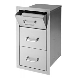 17" Delsol Paper Towel 2-Drawer Combo