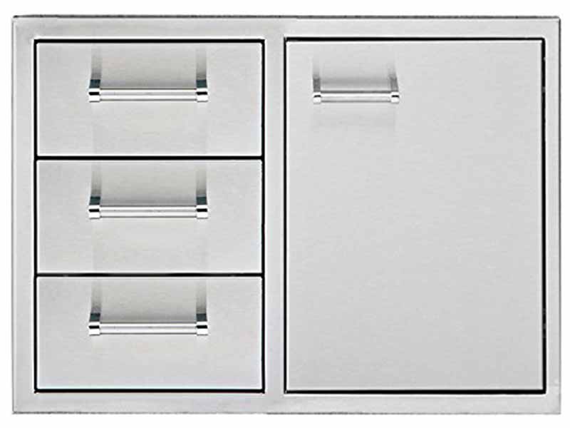 30" Delta Heat Door 3-Drawer Combo 3 30" Delta Heat Door 3-Drawer Combo