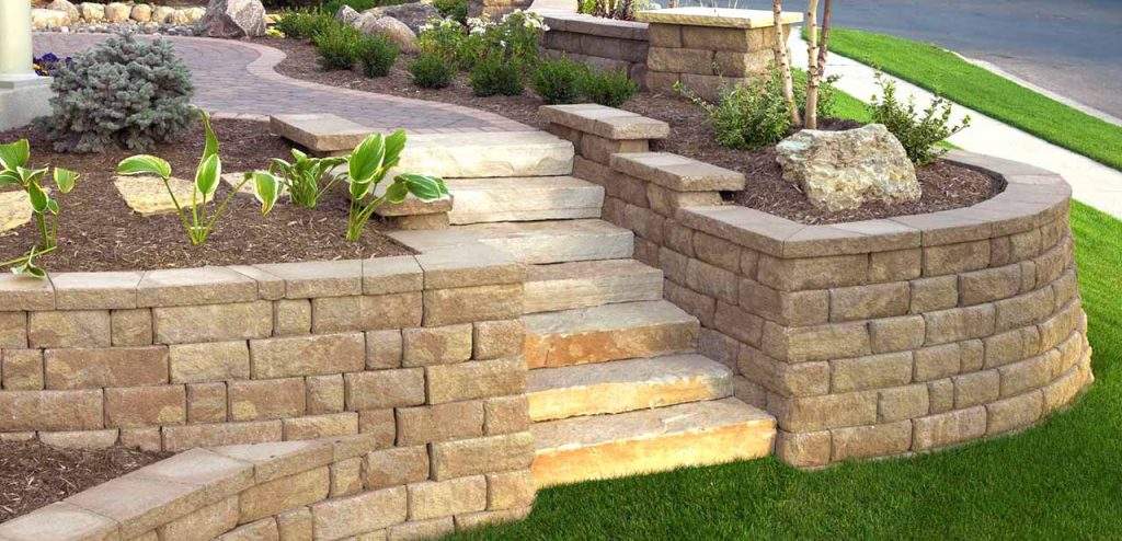 Retaining Walls used for curb appeal