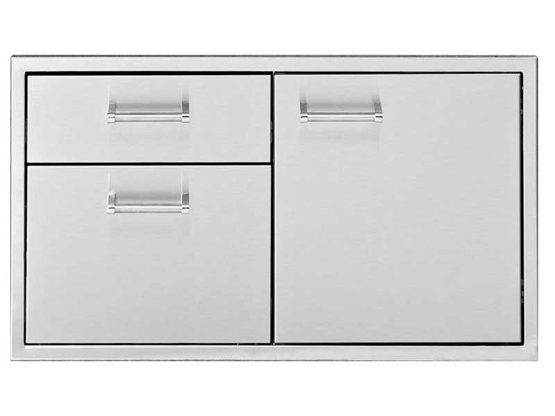 36" Delta Heat Door 2-Drawer Combo 3 36" Delta Heat Door 2-Drawer Combo