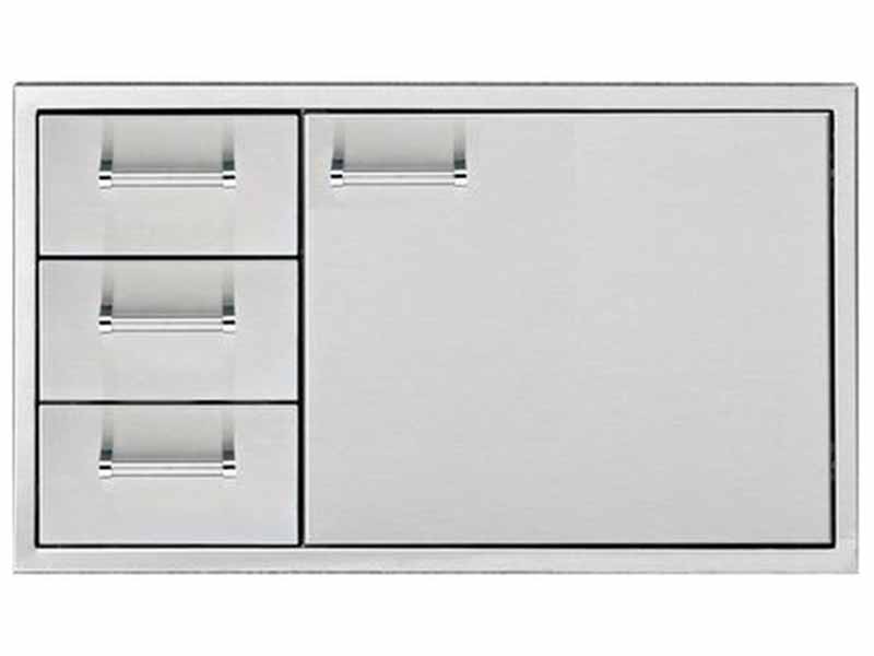 36" Delta Heat Door 3-Drawer Combo 2 3622 Delta Heat Door 3 Drawer Combo