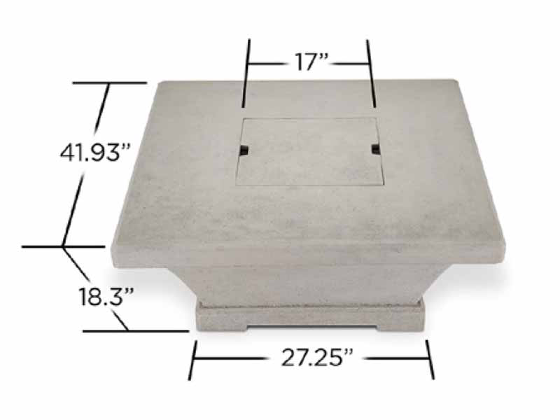 Monaco Low Square Propane Fire Table 6 Monaco Low Square Propane Fire Table - Image 4