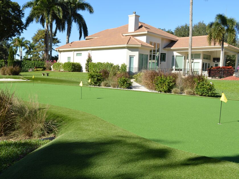 Luxury Home with Artificial Turf Putting Green in Parkland, Florida
